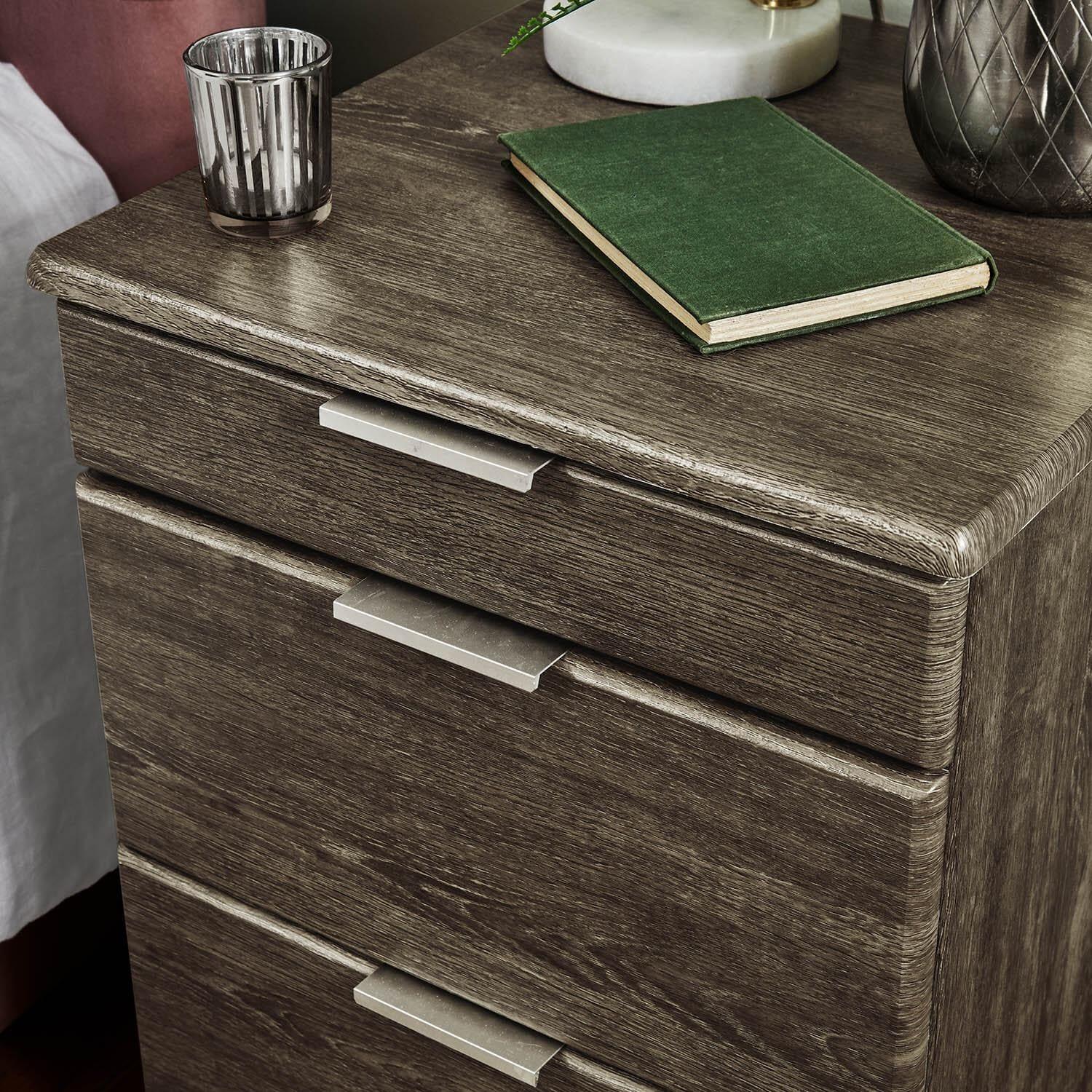 Outlet – Ayla bedside table - dark oak - Laura James