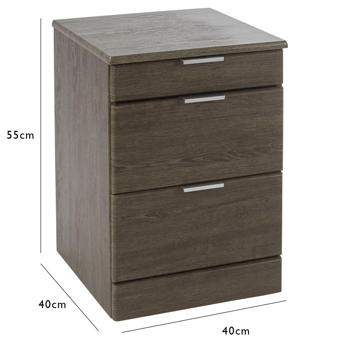 Outlet – Ayla bedside table - dark oak - Laura James