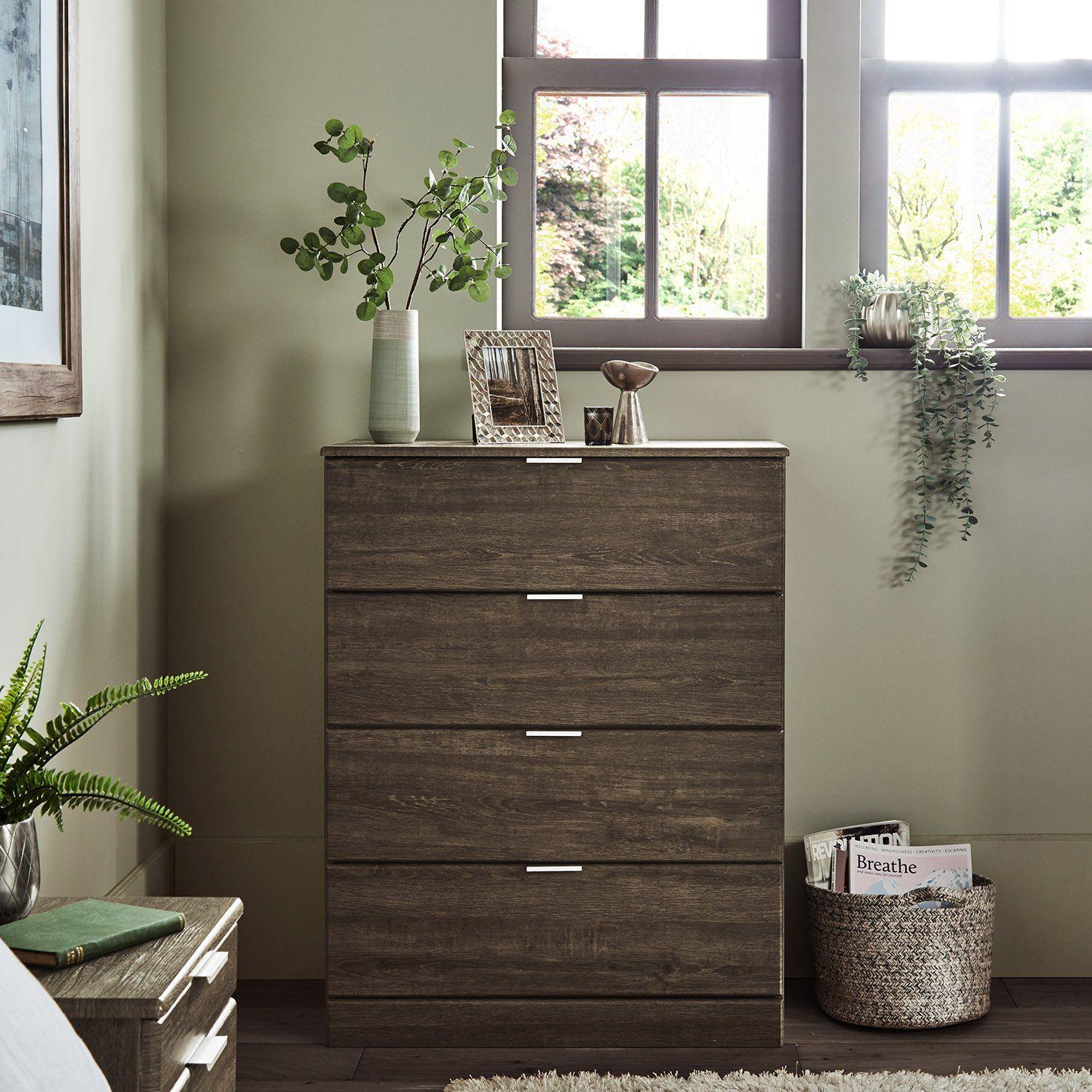 Ayla chest of drawers - dark oak - Laura James