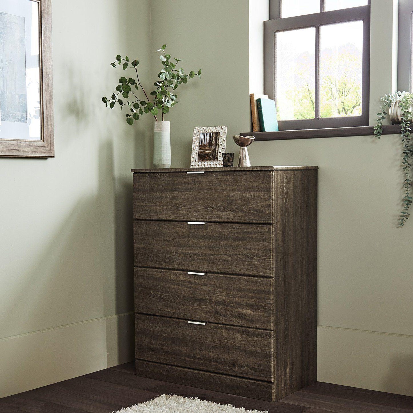 Ayla chest of drawers - dark oak - Laura James