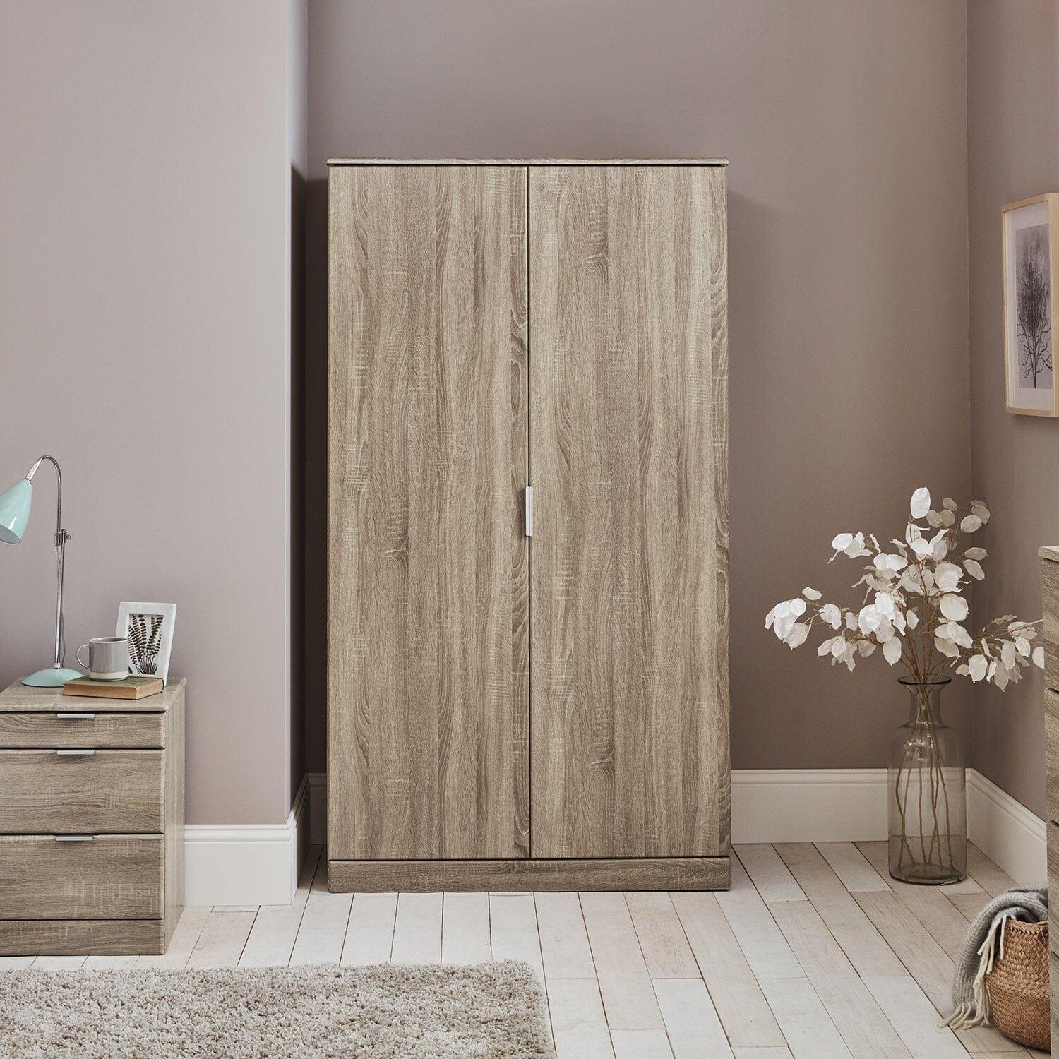 Outlet - Ayla wardrobe - light oak - Laura James