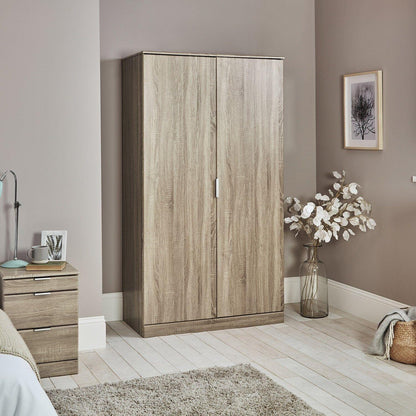 Outlet - Ayla wardrobe - light oak - Laura James