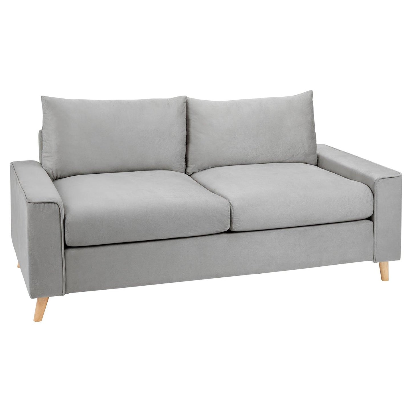 Outlet - Elodie 2 seater sofa – grey velvet - modern - Laura James