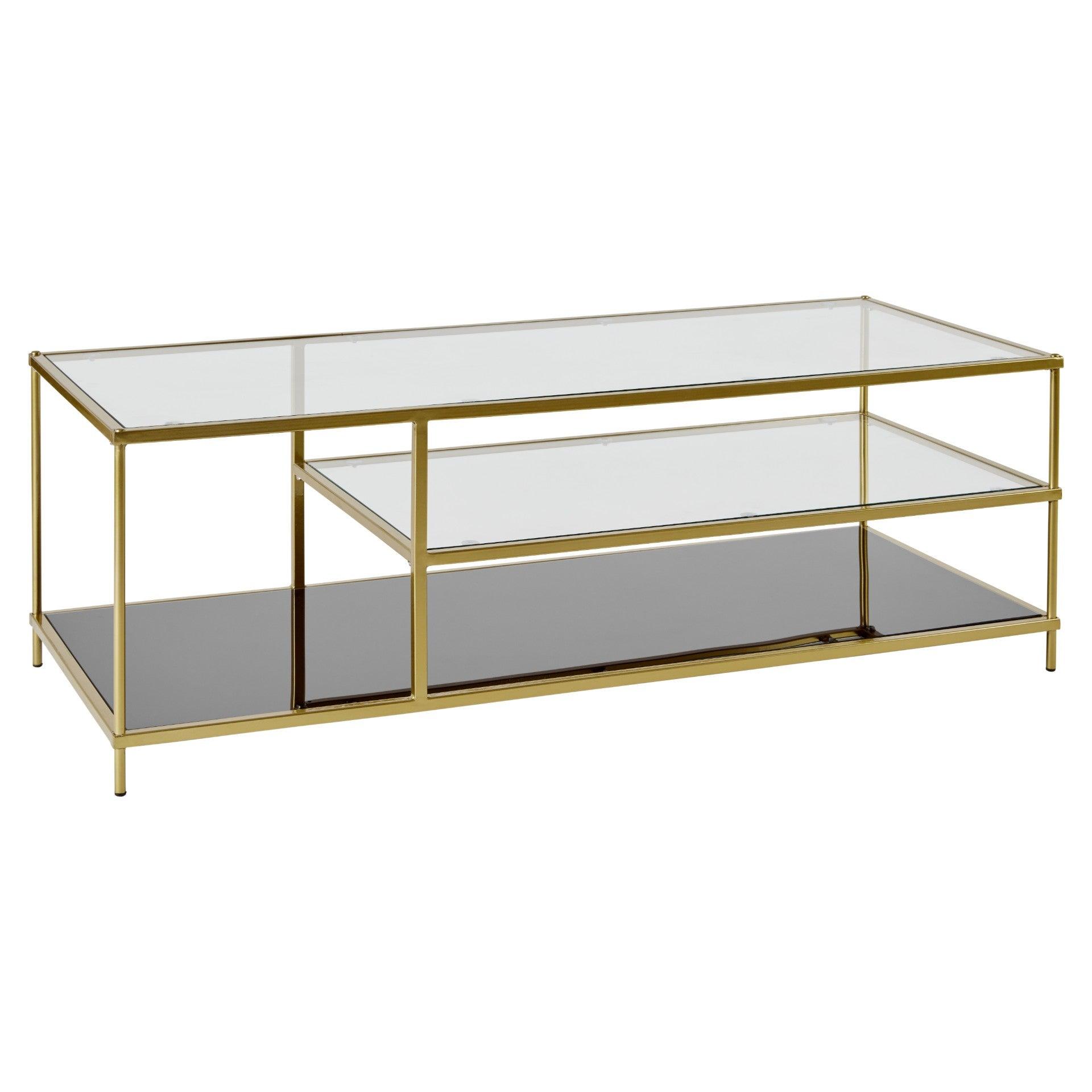 OUTLET-Evelyn Large Coffee Table - Brass - Laura James