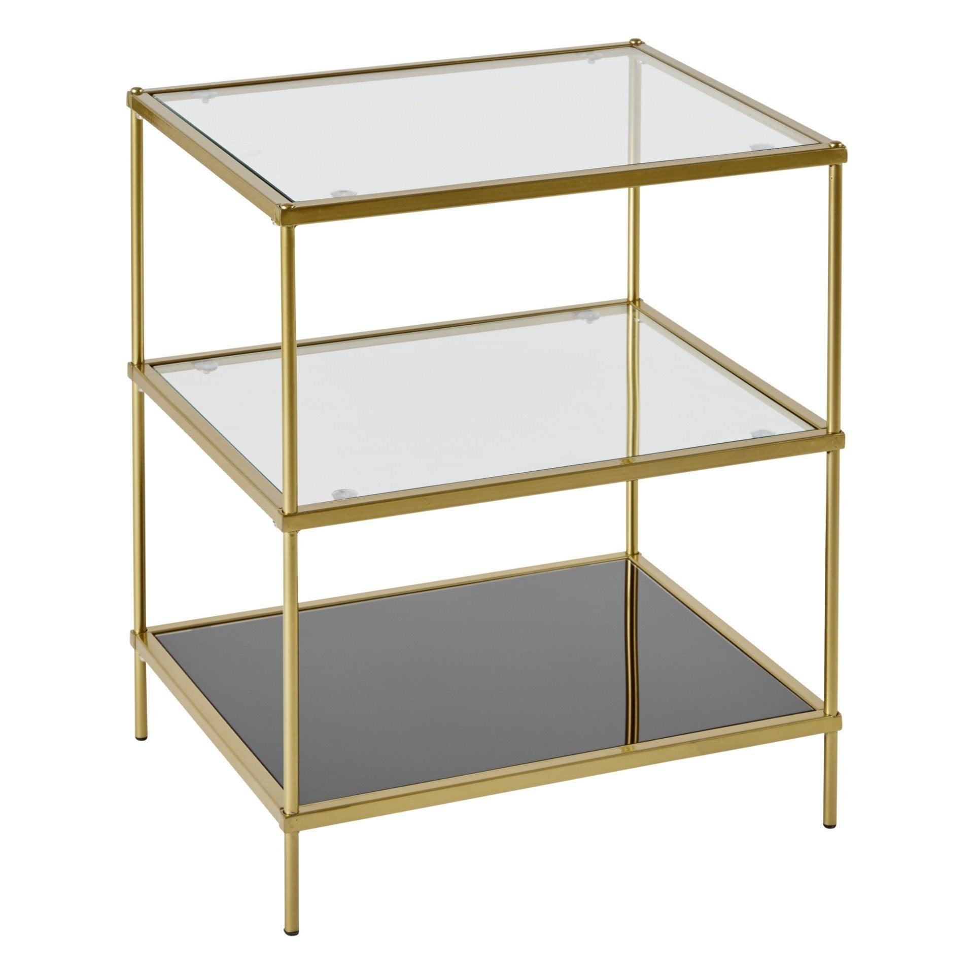 Evelyn side table - antique brass - Laura James