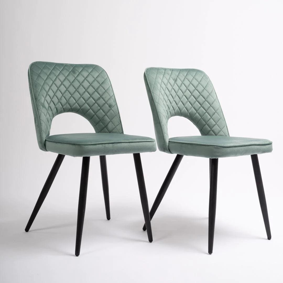 Outlet - Hope Dining Chair - Set Of 2 - Green - Laura James