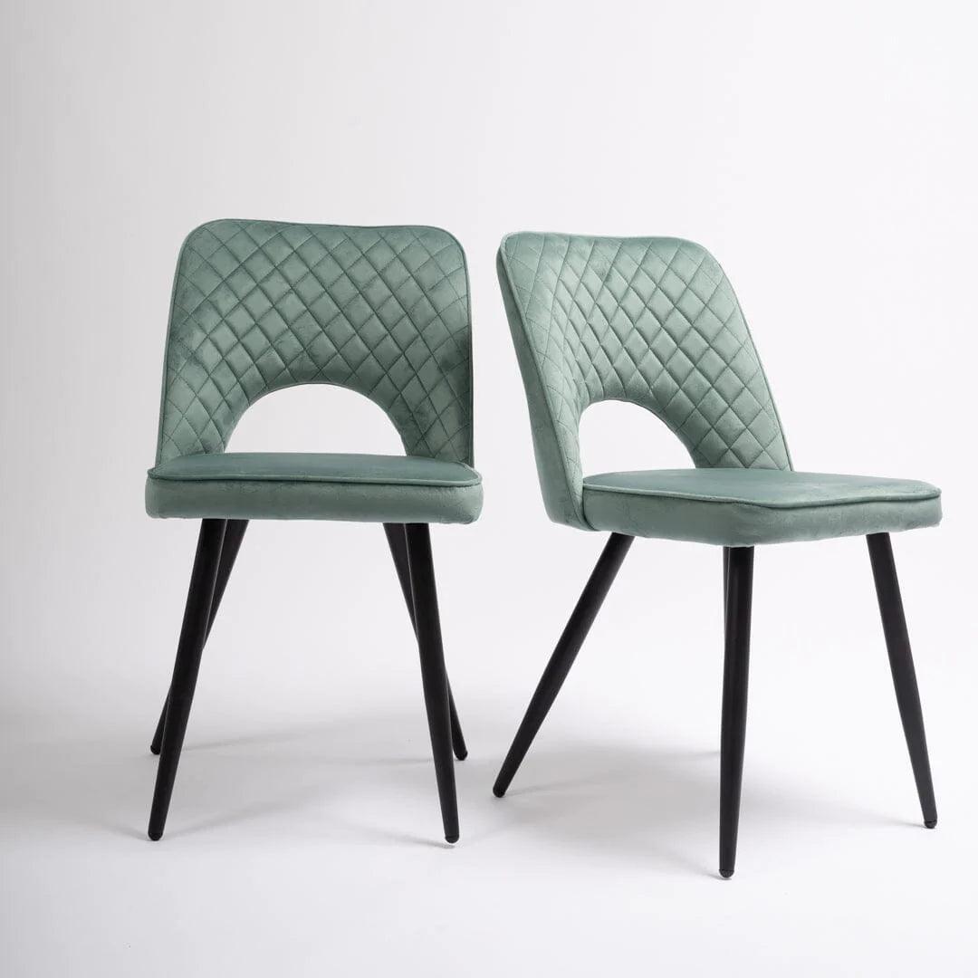 Outlet - Hope Dining Chair - Set Of 2 - Green - Laura James