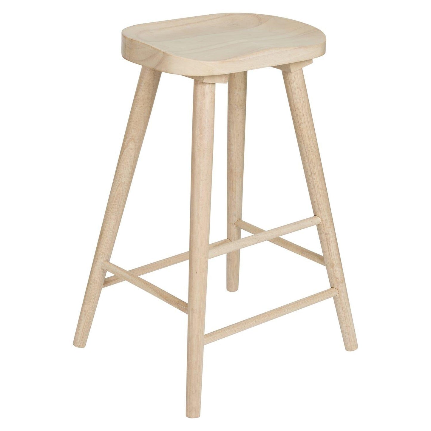 Silvester bar stool - whitewash finish - Laura James