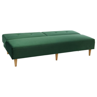 Outlet - Tamsin click clack sofa bed - green velvet - Laura James