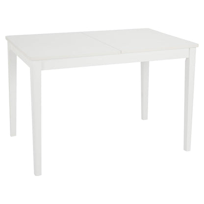 Paul extendable table with 6 chairs - large - white - Laura James