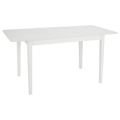 Paul extendable table with 6 chairs - large - white - Laura James