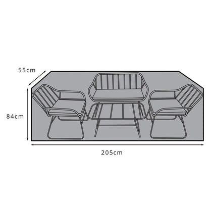  Wick rattan sofa set garden furniture cover