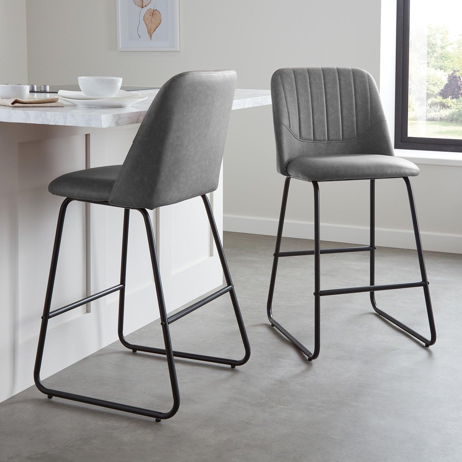 Sheffield bar stool - grey - Laura James