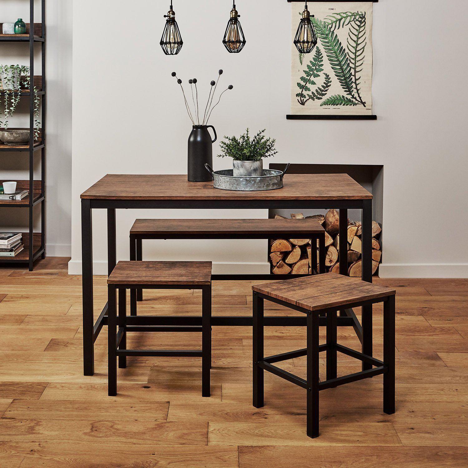 Dining room table with stools sale