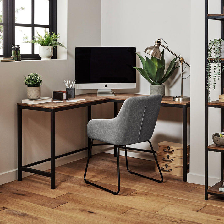 Sheffield L Shaped Desk - Industrial – Laura James