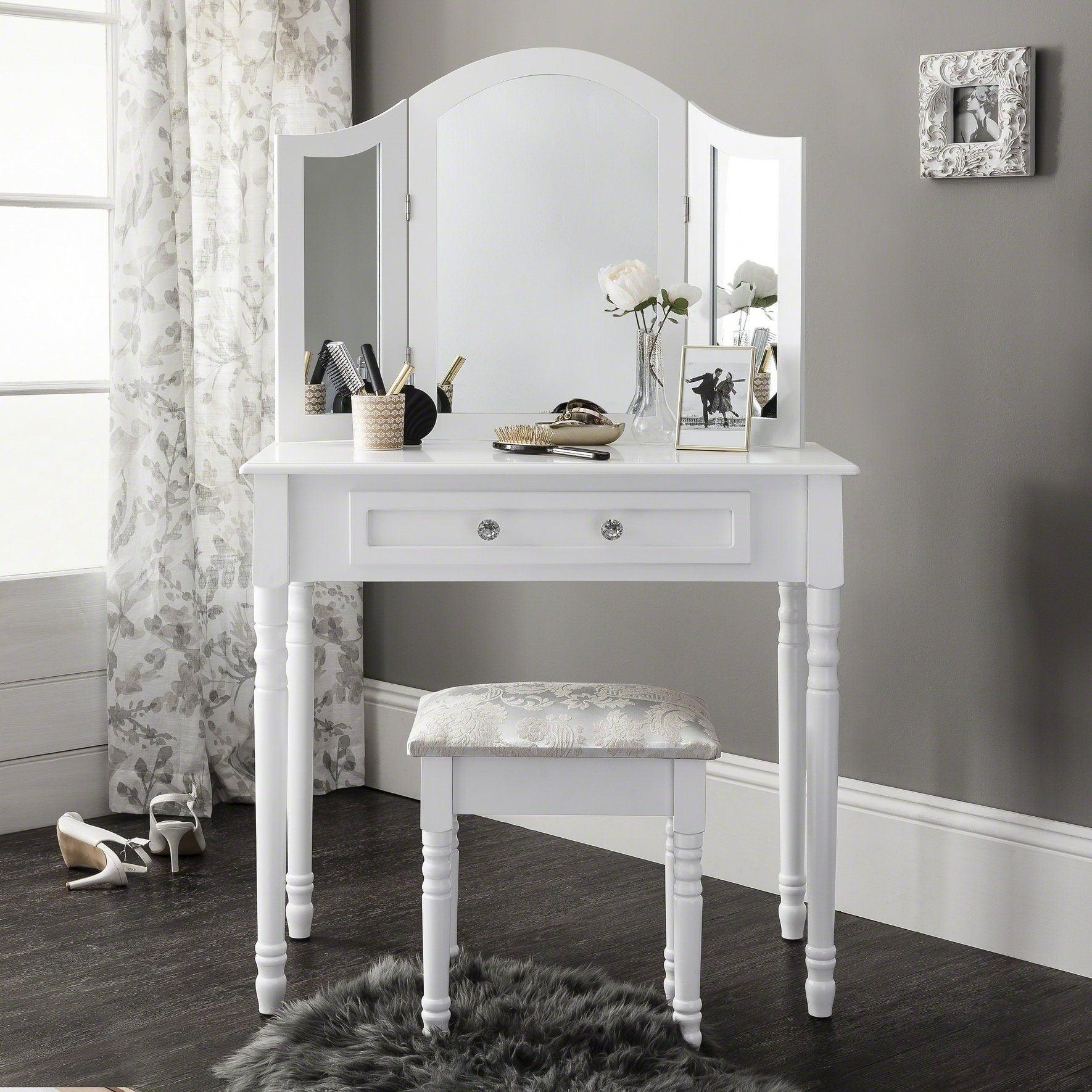 White dressing table stools sale