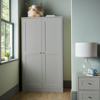 Stevie Shaker Style Wardrobe Grey - Laura James