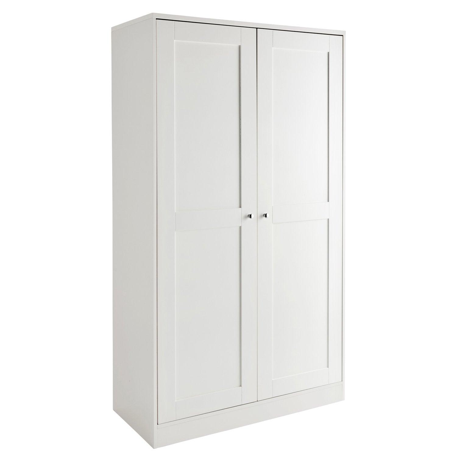 Stevie Double Wardrobe - White – Laura James