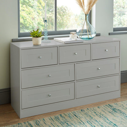 Stevie Shaker Style Bedroom Furniture Set in Grey - Laura James