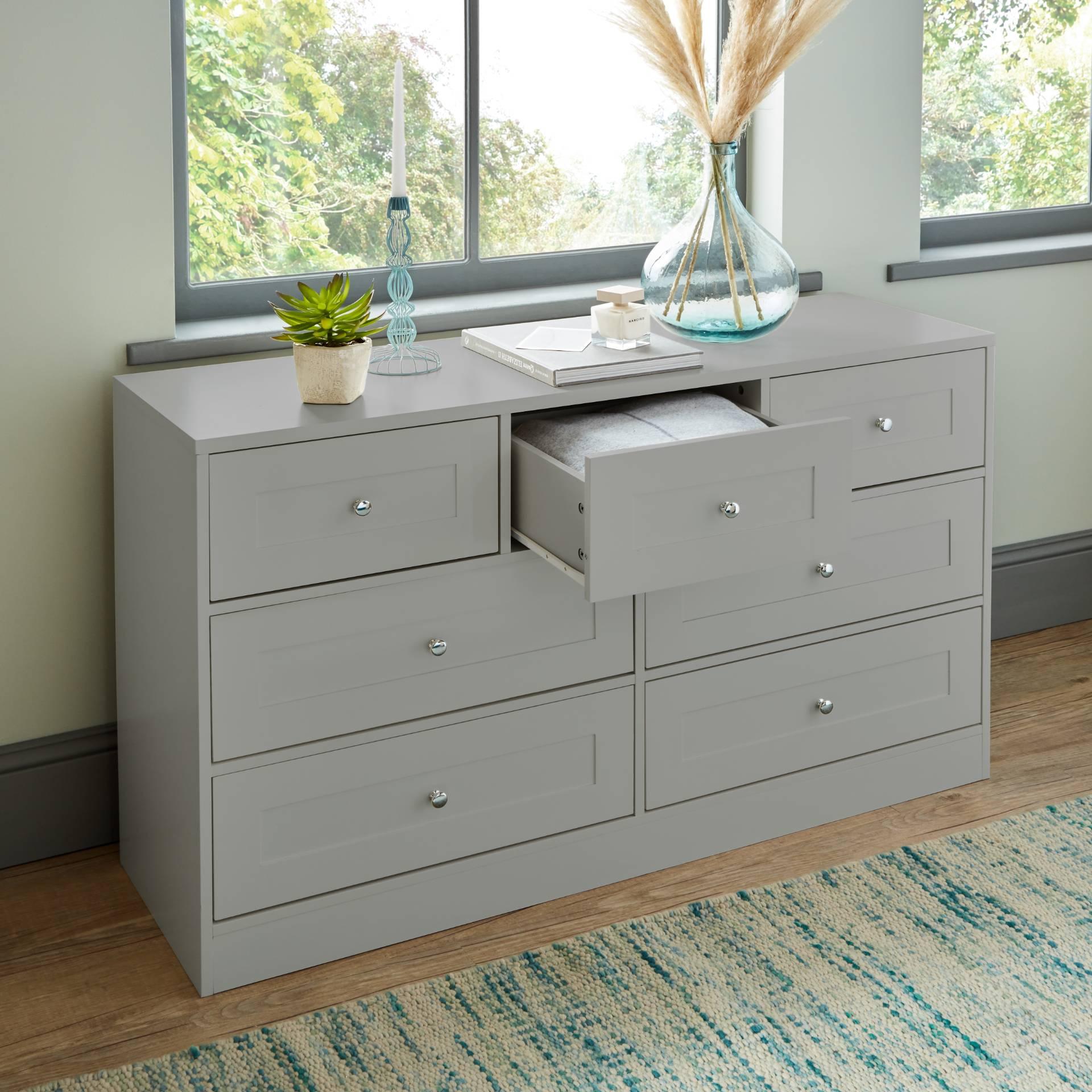 Stevie Shaker Style Bedroom Furniture Set in Grey - Laura James