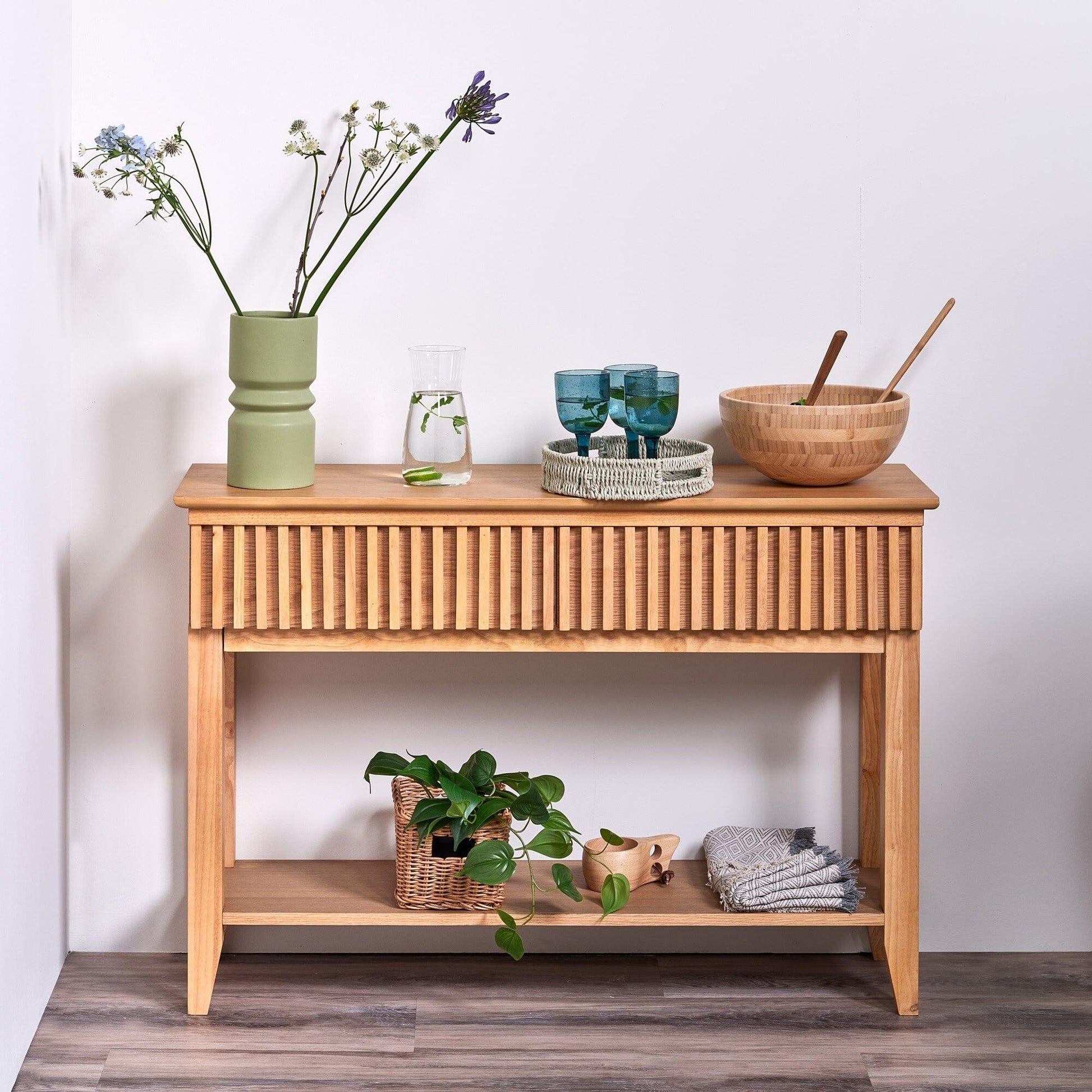 Willow Console Table Natural - Laura James