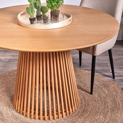 Willow Round Dining Table Natural - Laura James