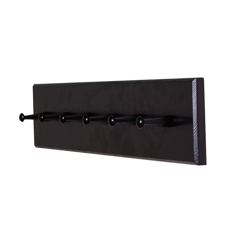 Black wooden coat hooks sale