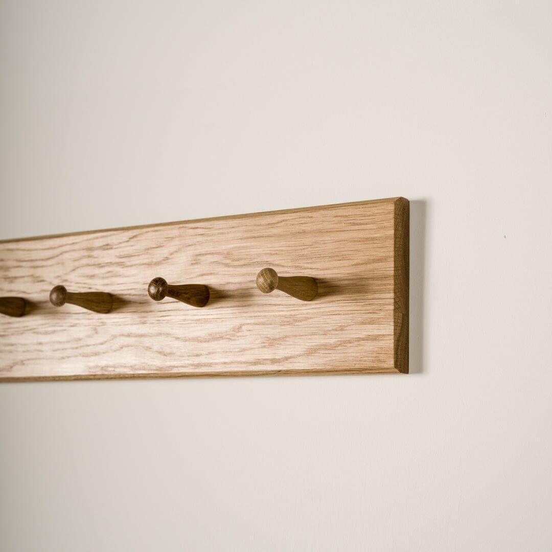 Willow Wooden Coat Rack - Oak