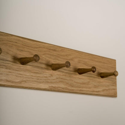 Willow Wooden Coat Rack - Oak